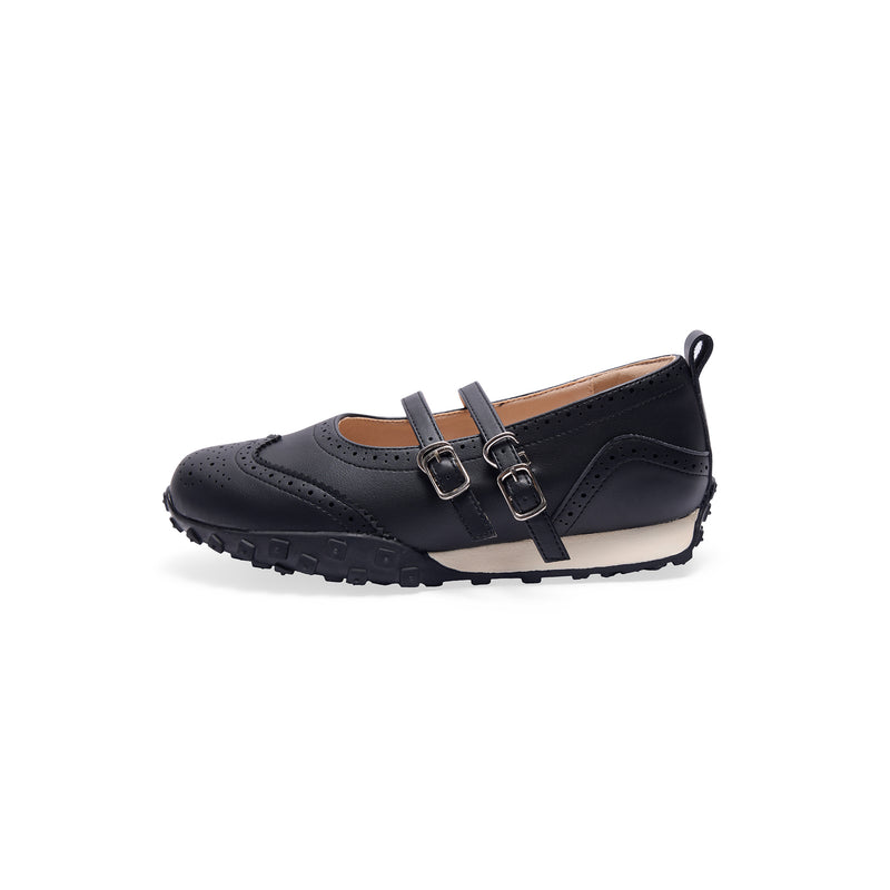Kora Brogue Sneakers - Black (BLK)