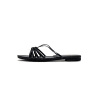 Krisse Stripe Slippers - Black (BLK) - 38F / BLK