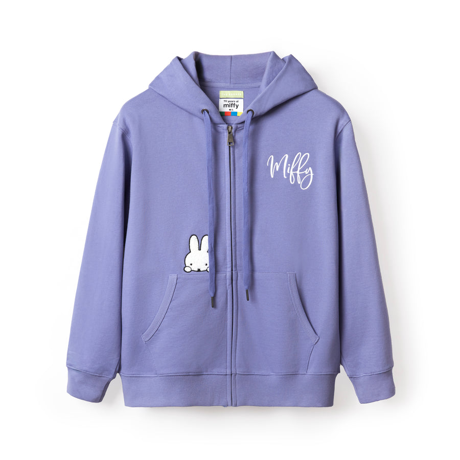 Miffy 70S Head Zip Up Hoodies - Light Purple (LPL)