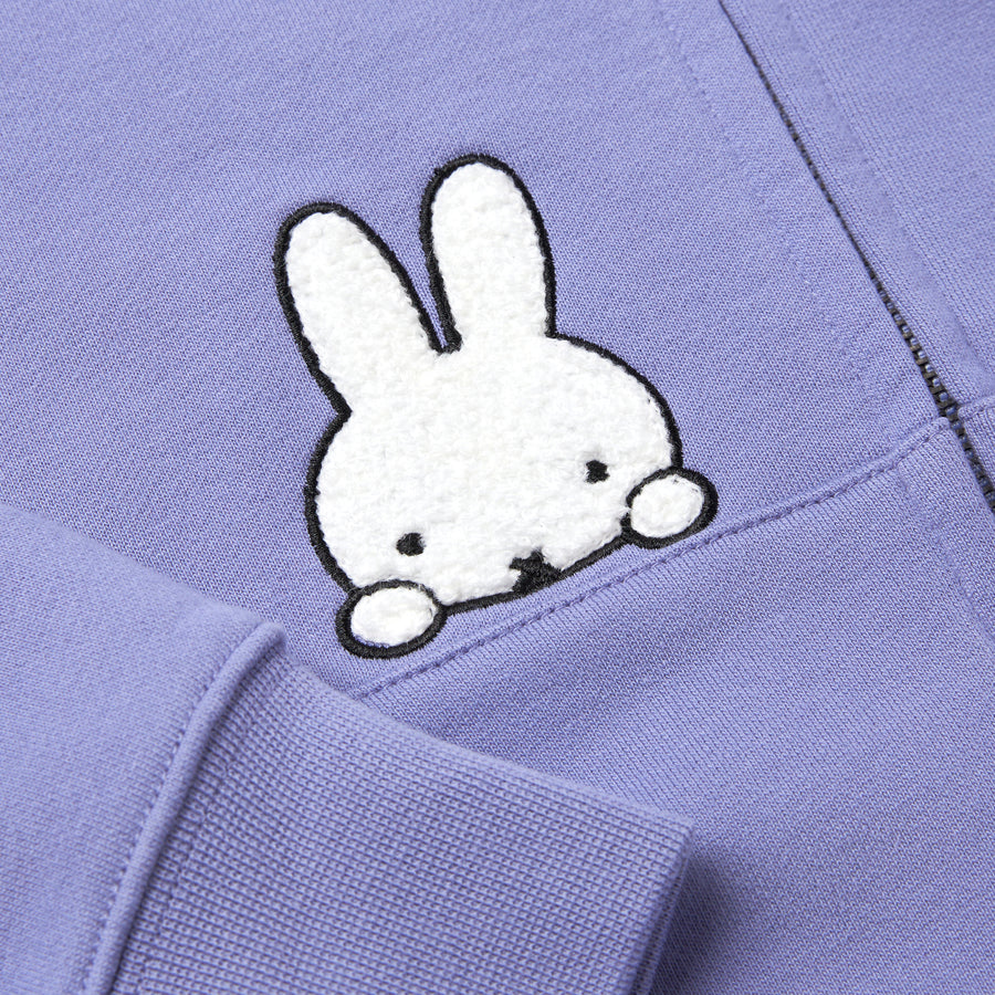 Miffy 70S Head Zip Up Hoodies - Light Purple (LPL)