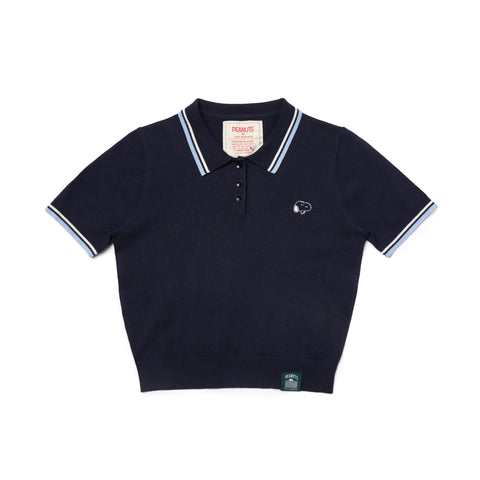 Snoopy Knitted Polo - Navy (NVY)