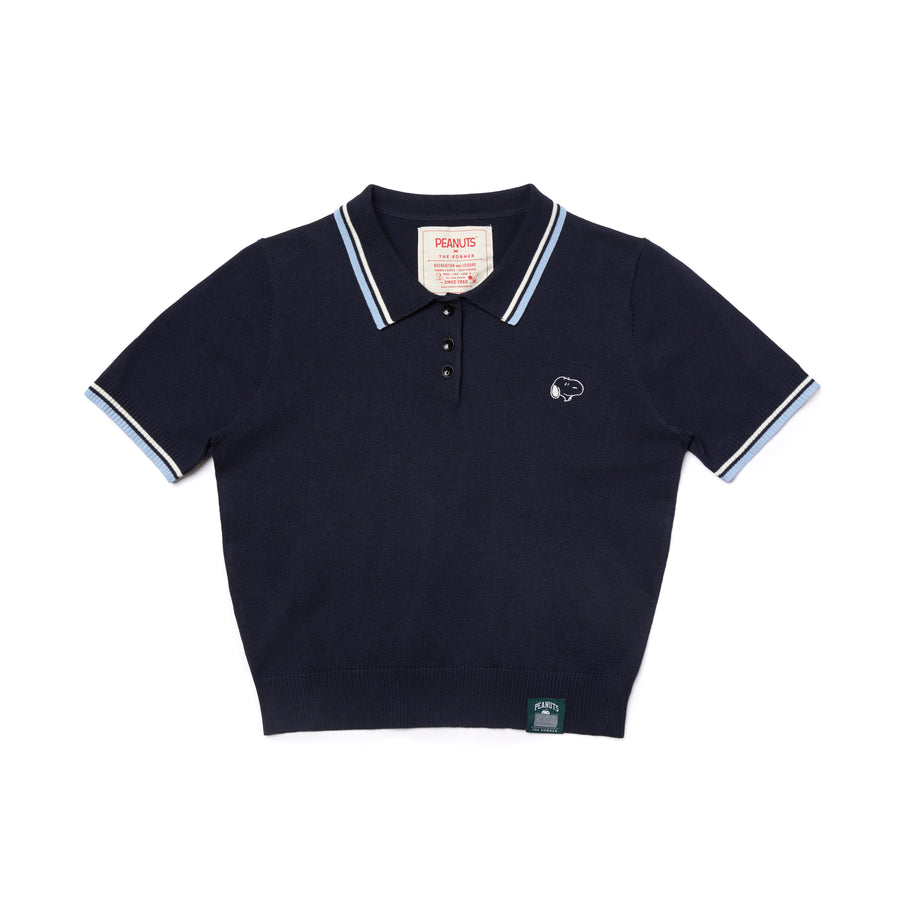 Snoopy Knitted Polo - Navy (NVY)