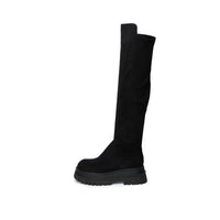 Soul Chic Suede Boots - Black (BLK) - 36F / BLK
