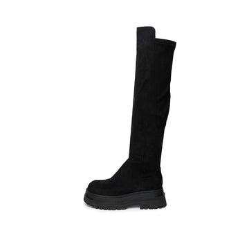 Soul Chic Suede Boots - Black (BLK)