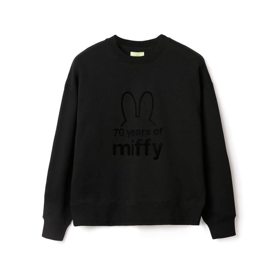 Miffy 70S Outline Sweatshirt - Black (BLK)