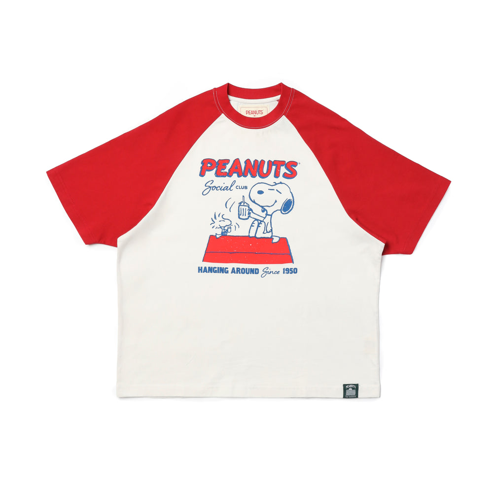 Peanuts Raglan Tee - Burgundy (BGD)
