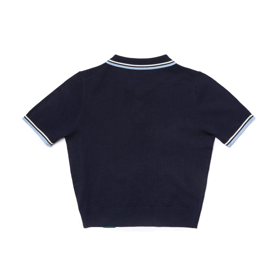 Snoopy Knitted Polo - Navy (NVY)