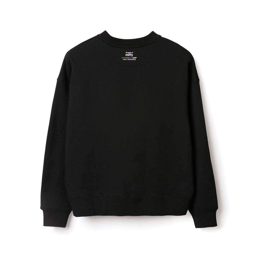 Miffy 70S Outline Sweatshirt - Black (BLK)