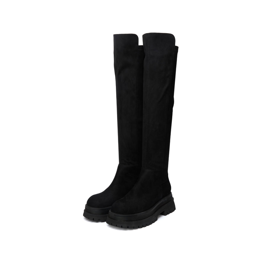 Soul Chic Suede Boots - Black (BLK)