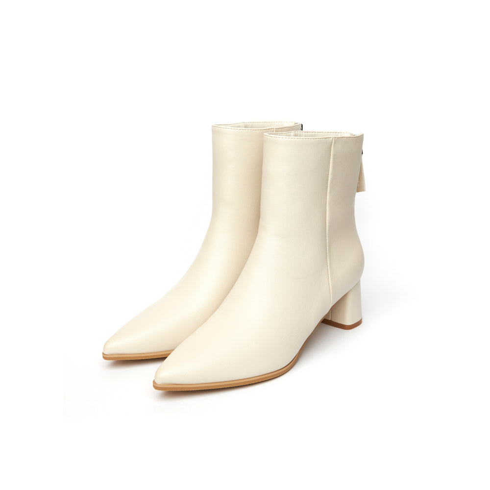 Kedi Heel Boots - Beige (BEI)