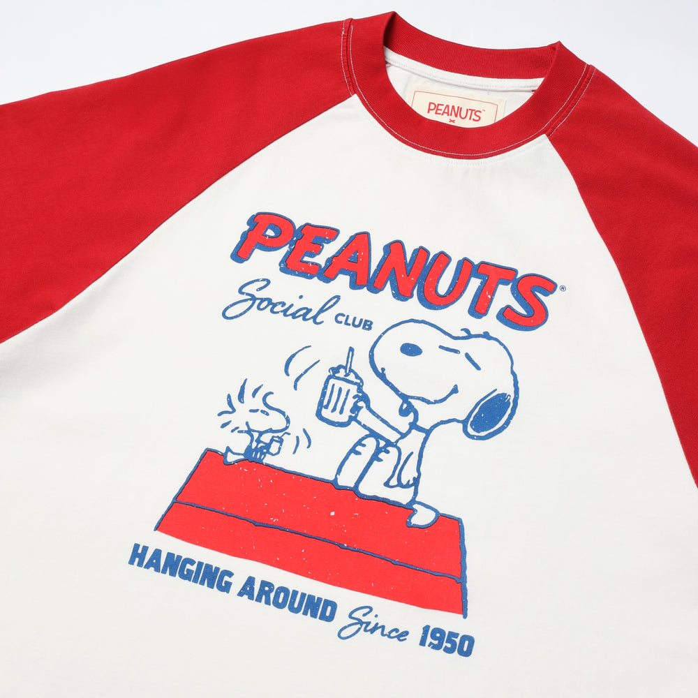 Peanuts Raglan Tee - Burgundy (BGD)