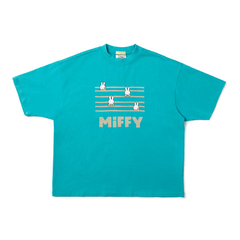 Miffy 70S Stripe Washed Tee - Green (GRN)
