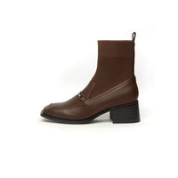 Kiley Square Boots - Khaki (KHK) - 40F / KHK