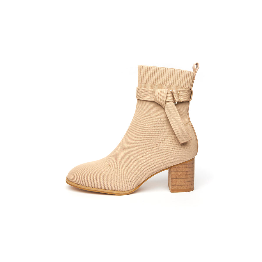 Kiley Knit Boots -  Beige (BEI)