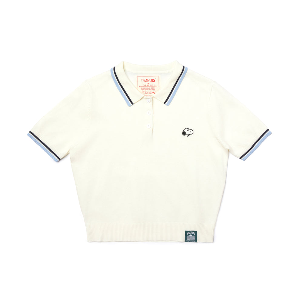 Snoopy Knitted Polo - White (WHT)