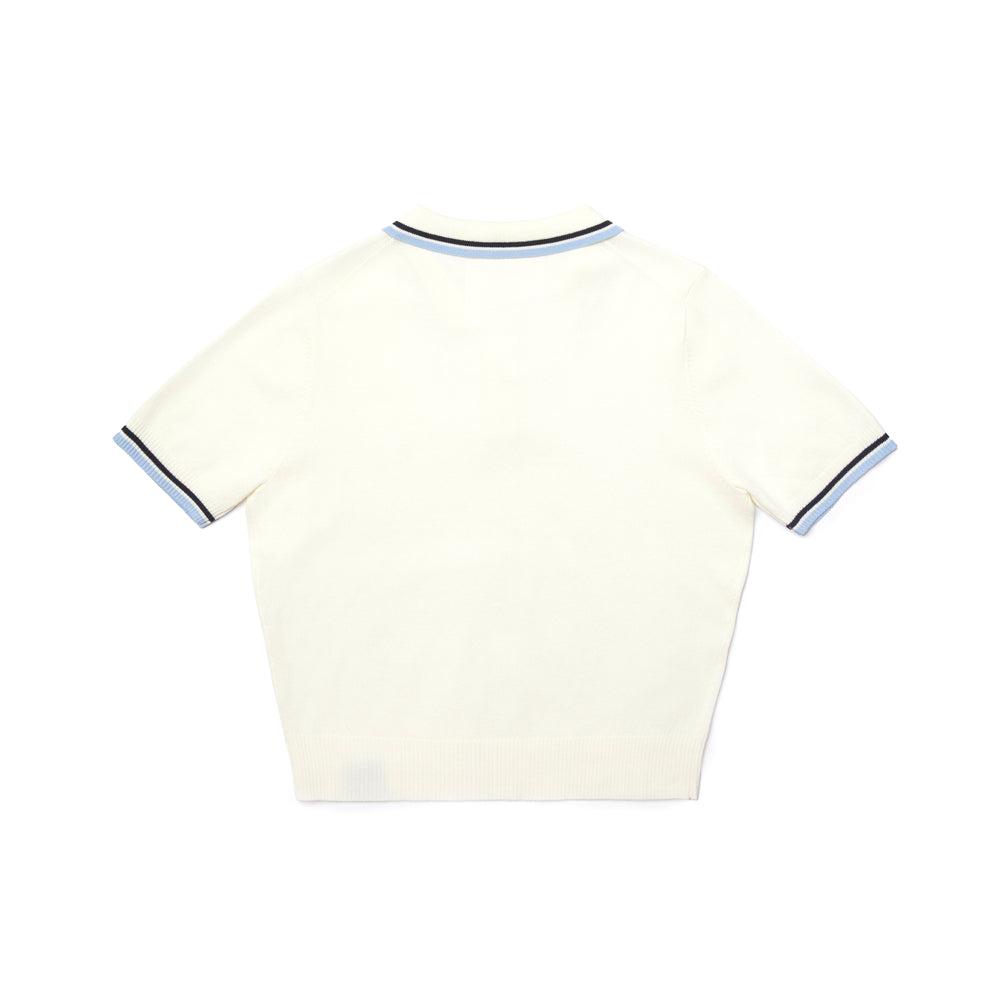 Snoopy Knitted Polo - White (WHT)