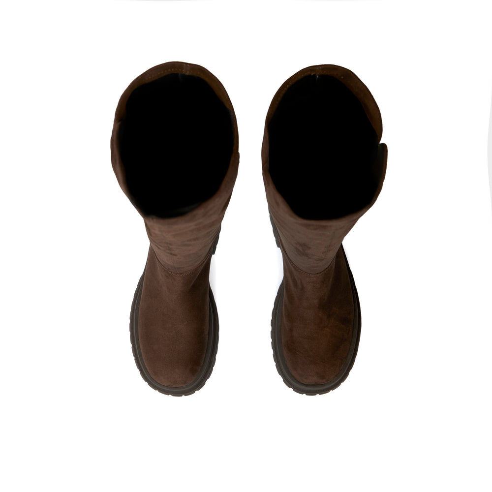 Soul Chic Suede Boots - Khaki (KHK)