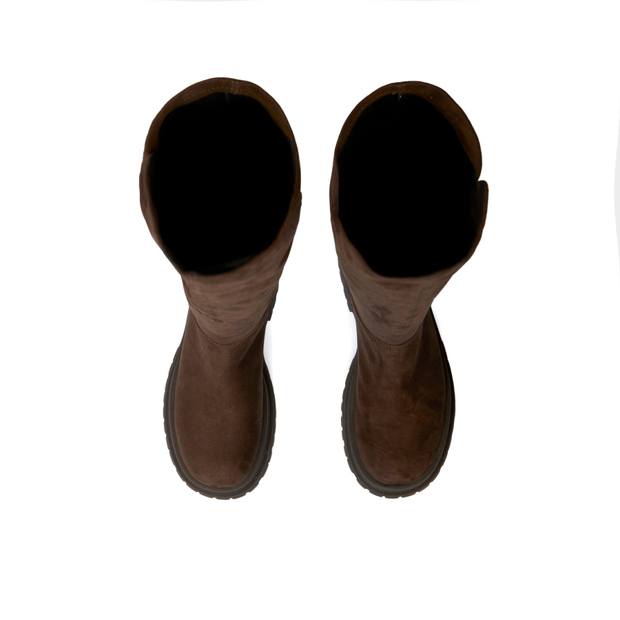 Soul Chic Suede Boots - Khaki (KHK)