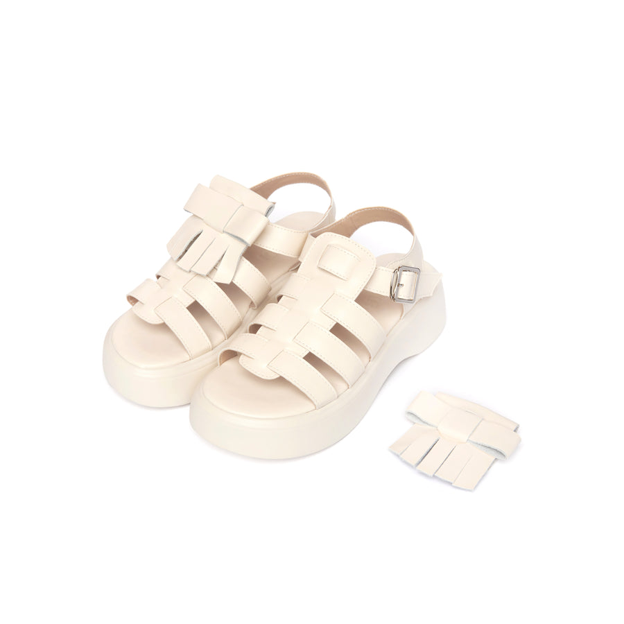 Klip Trim Sandals - Beige (BEI)