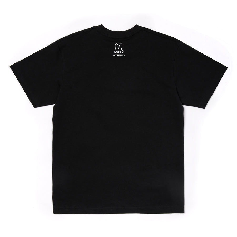 Miffy Face Short Sleeve Tee - Black (BLK)