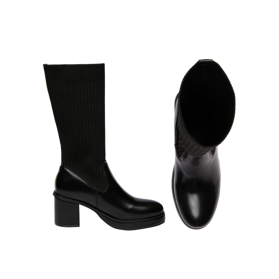 Kala Heel Boots - Black (BLK)