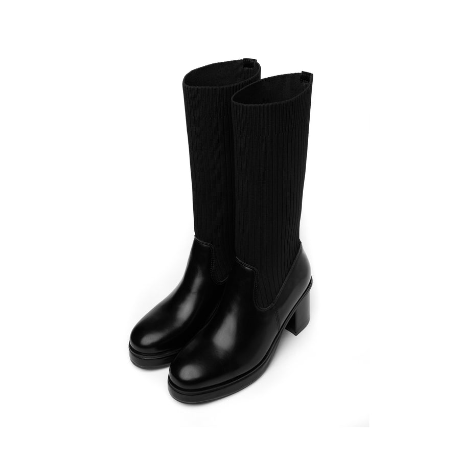 Kala Heel Boots - Black (BLK)