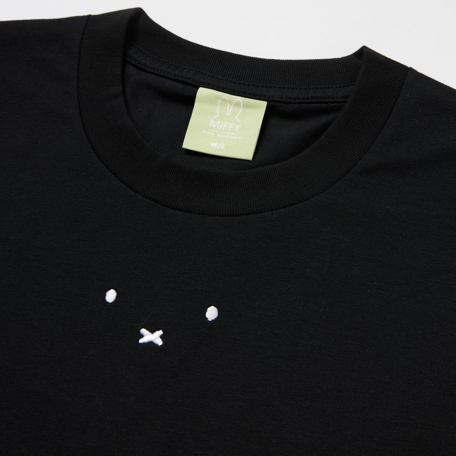 Miffy Face Short Sleeve Tee - Black (BLK)