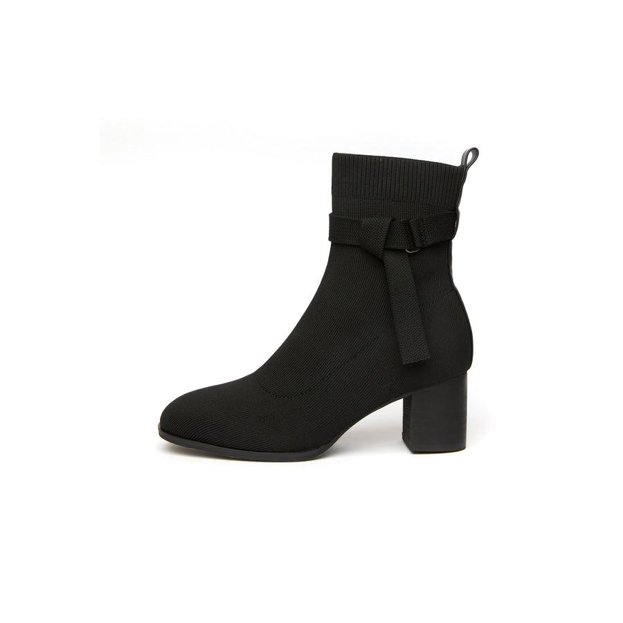 Kiley Knit Boots - Black (BLK)