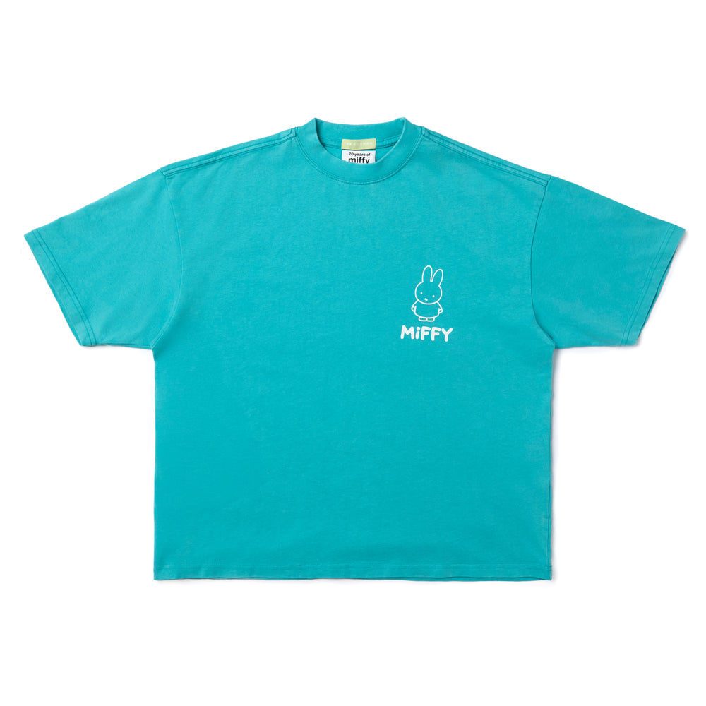 Miffy 70S Logo Washed Tee - Green (GRN)