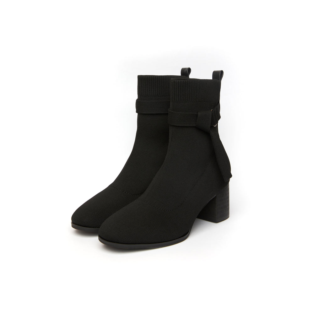 Kiley Knit Boots - Black (BLK)