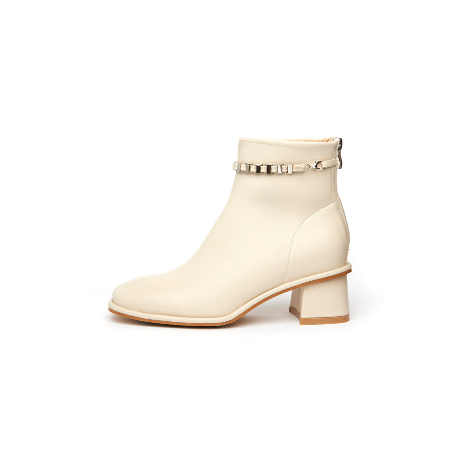Kiley Zip Boots - Beige (BEI)
