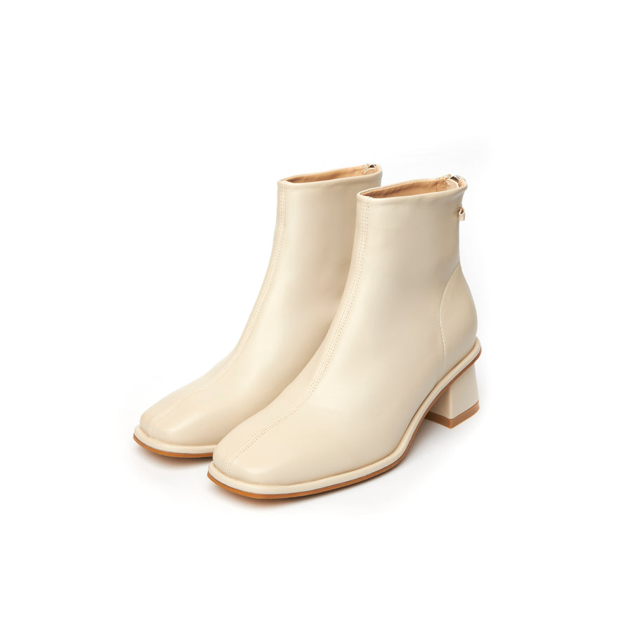 Kiley Zip Boots - Beige (BEI)
