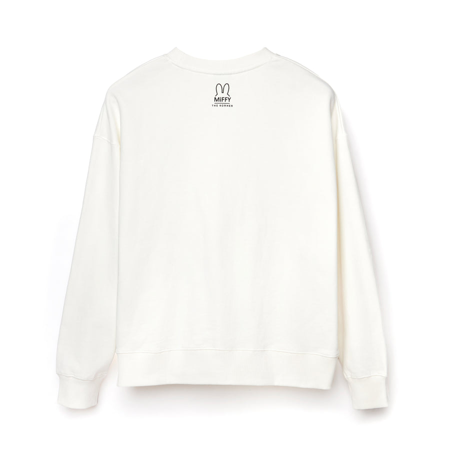 Miffy Swimming Sweatshirt - White (WHT)