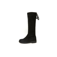 Kiley Slim Suede Boots - Mid Length (BLK) - 41F / MID BLK