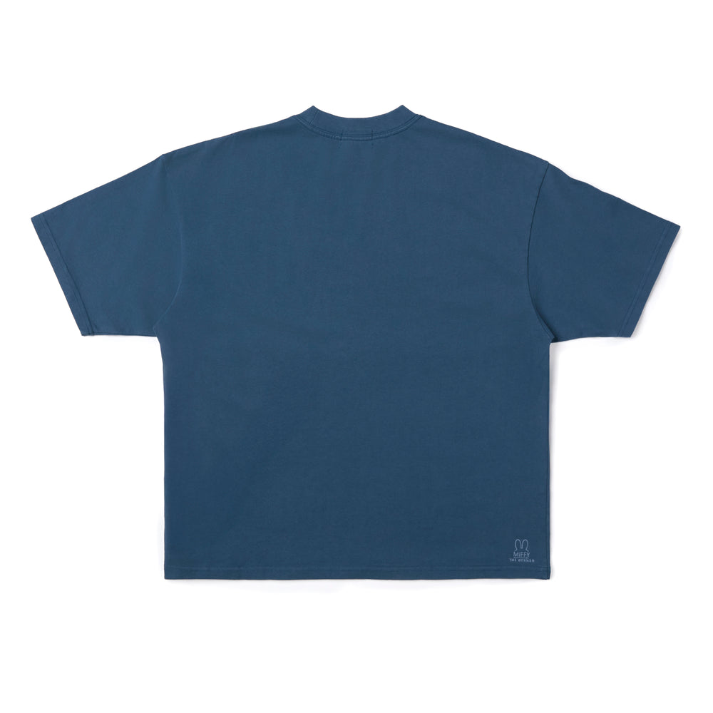 Miffy 70S Stripe Washed Tee - Blue (BLUE)