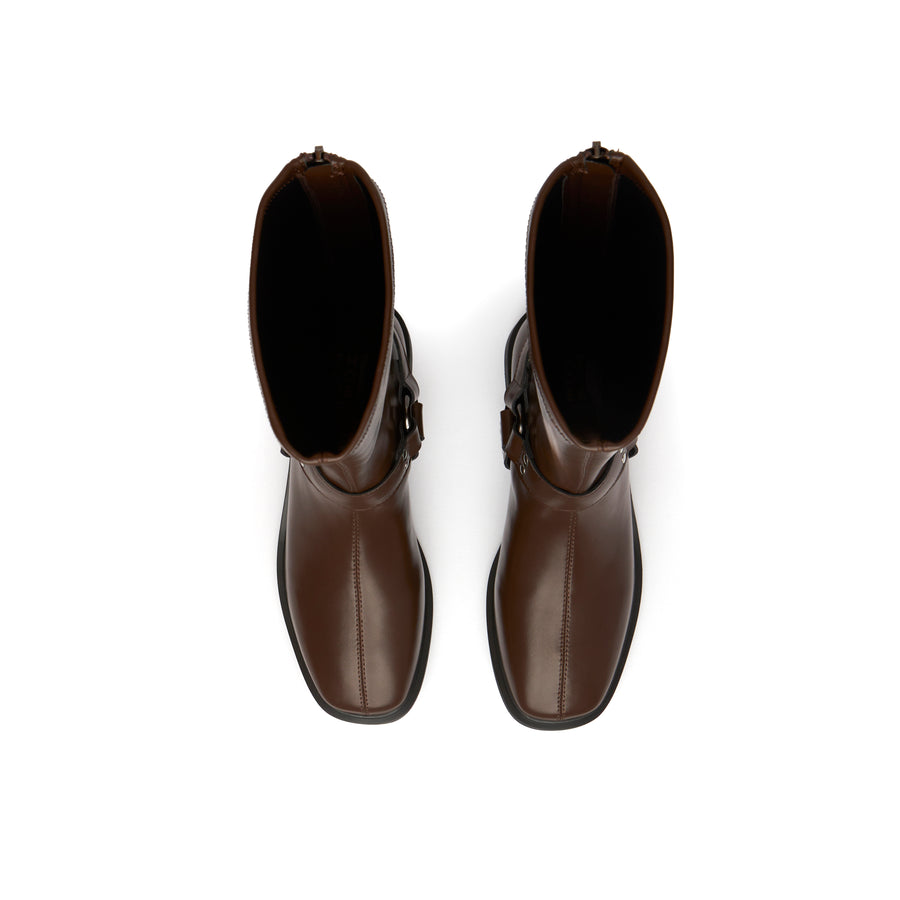 Kiley Slim Zip Boots - Khaki (KHK)