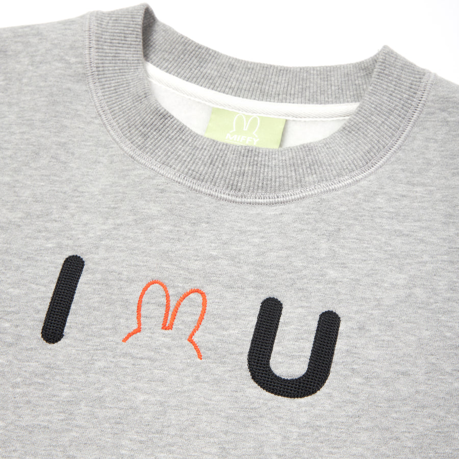 Miffy I Love U Sweatshirt - Grey (GRY)