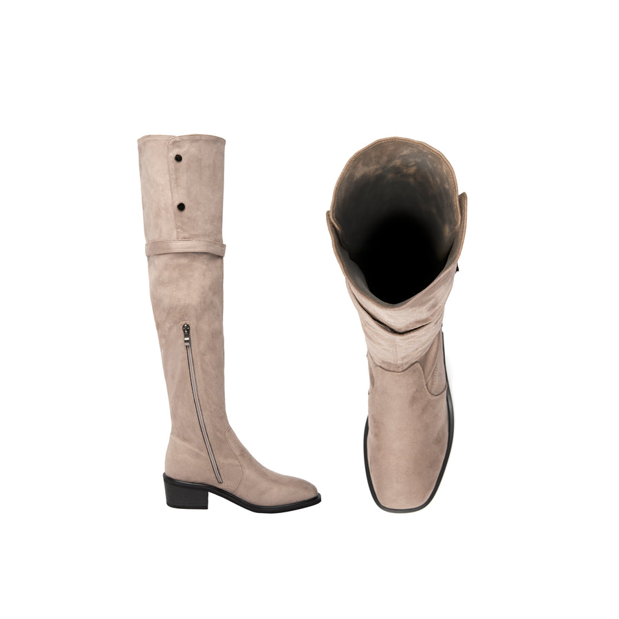 Knee Slim Boots - Nude (BEIN)