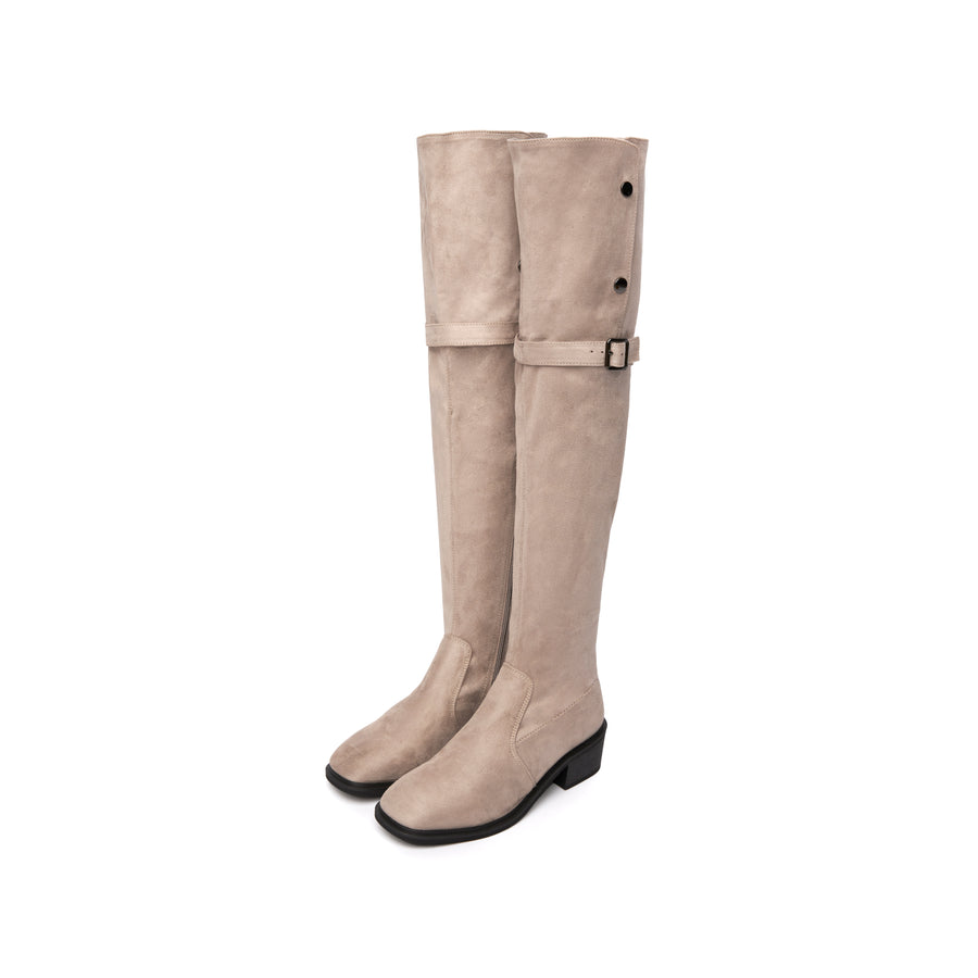 Knee Slim Boots - Nude (BEIN)