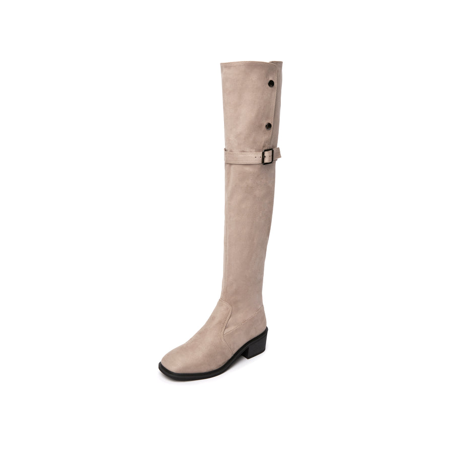 Knee Slim Boots - Nude (BEIN)