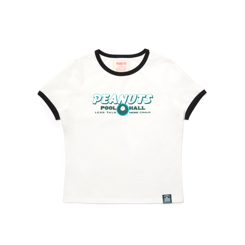 Peanuts Pool Hall Tee - White (WHT)