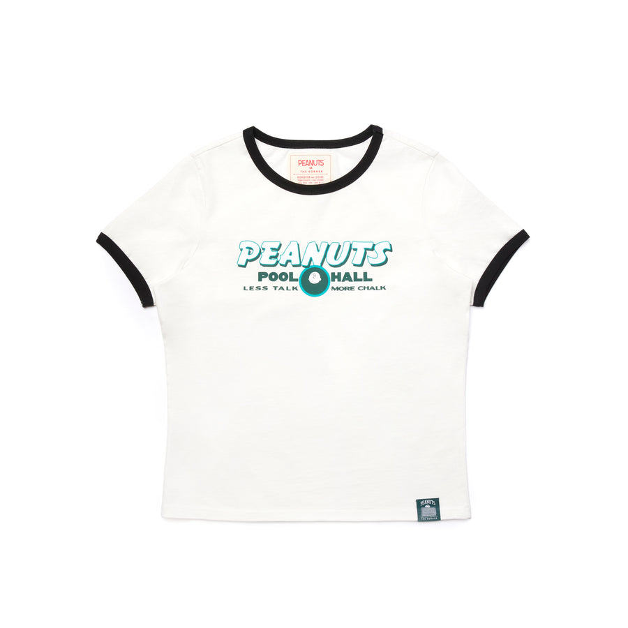 Peanuts Pool Hall Tee - White (WHT)