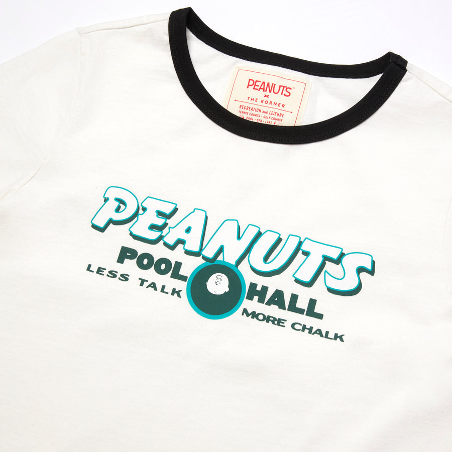 Peanuts Pool Hall Tee - White (WHT)