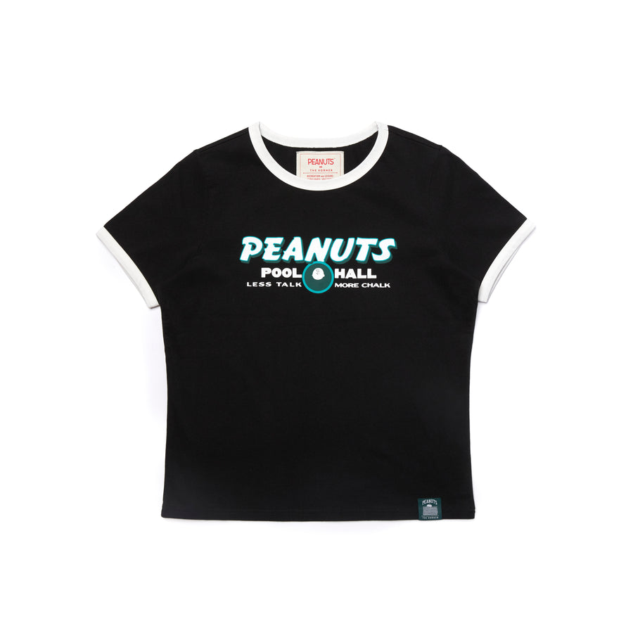 Peanuts Pool Hall Tee - Black (BLK)
