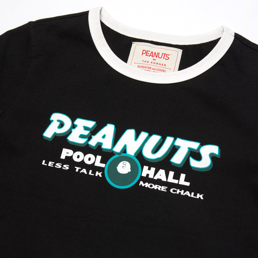Peanuts Pool Hall Tee - Black (BLK)