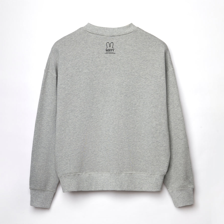 Miffy Face Sweatshirt - Grey (GRY)