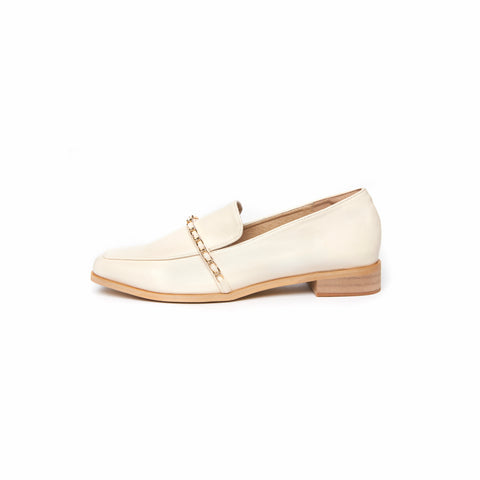 Kenni Chain Loafers - Beige (BEI)