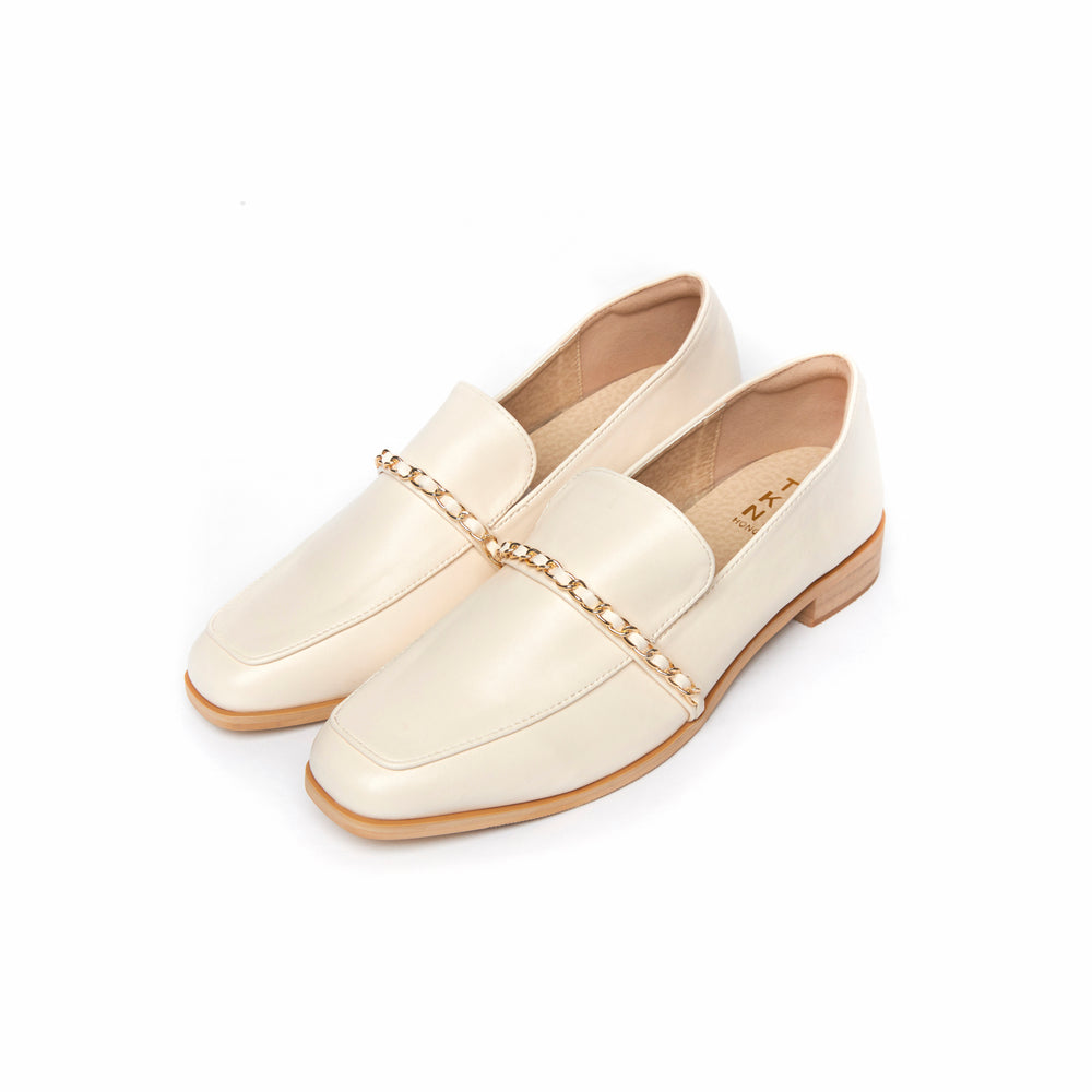 Kenni Chain Loafers - Beige (BEI)