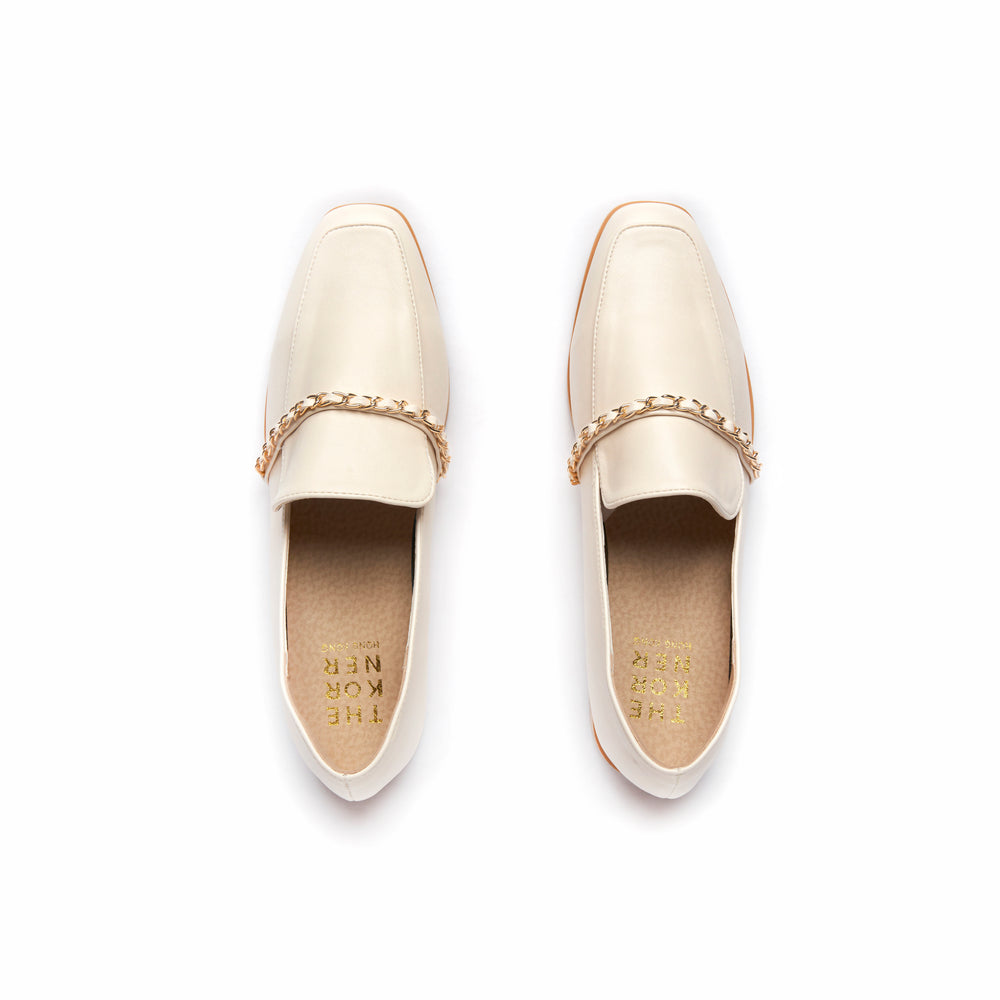 Kenni Chain Loafers - Beige (BEI)
