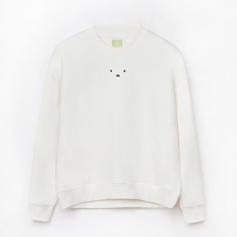 Miffy Face Sweatshirt - White (WHT)